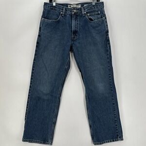 Harley Davidson  Jeans Mens 34x29 Blue Denim Bootcut 100%Cotton Biker Motorcycle